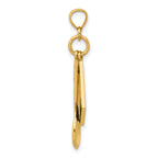 14K 3-D Cook Book W/ Black Enamel and Spoon Charm