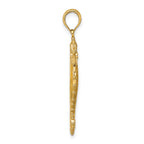 14K 3-D Enamel Seahorse Charm