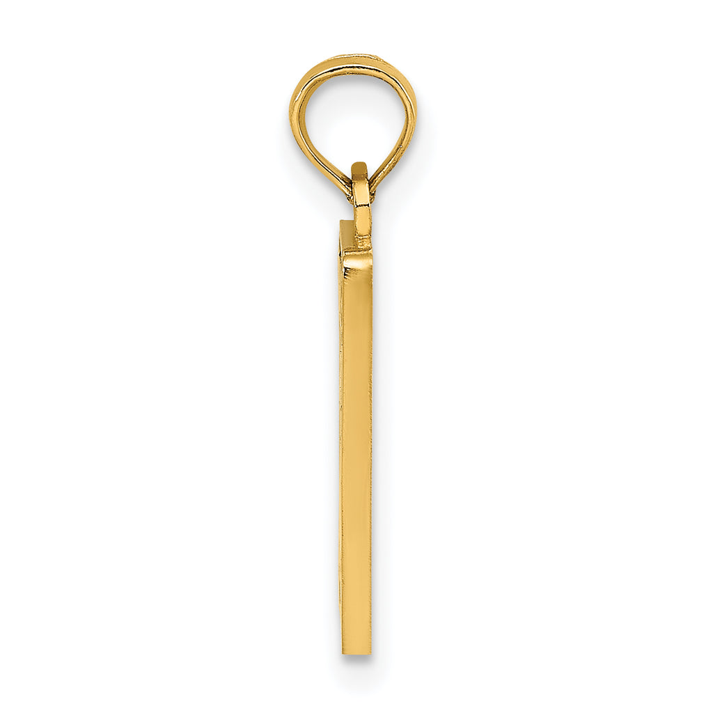14K Enamel Mile Marker 0 / KEY WEST Charm