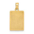 14K Enamel Mile Marker 0 / KEY WEST Charm