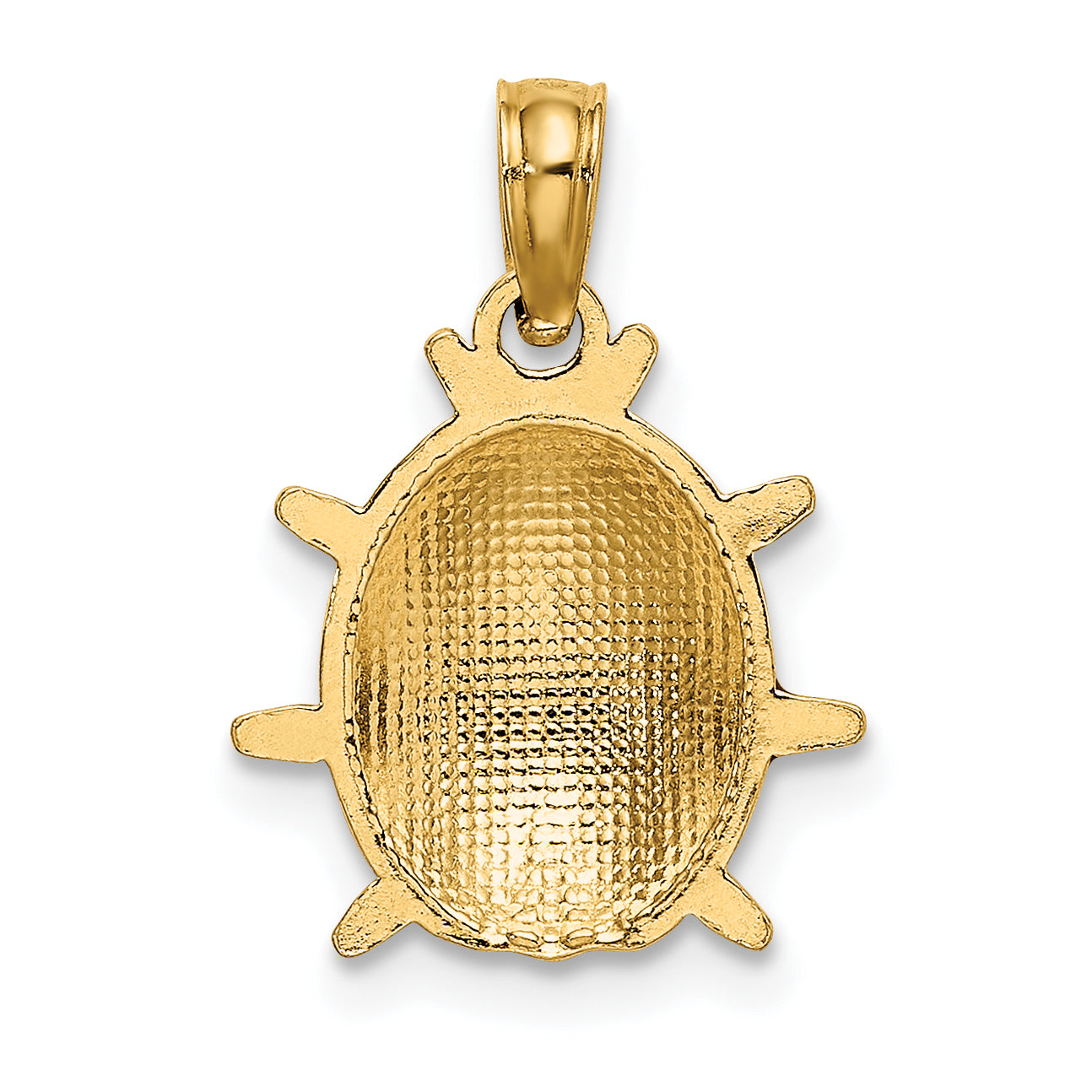 14K Enameled Ladybug Charm