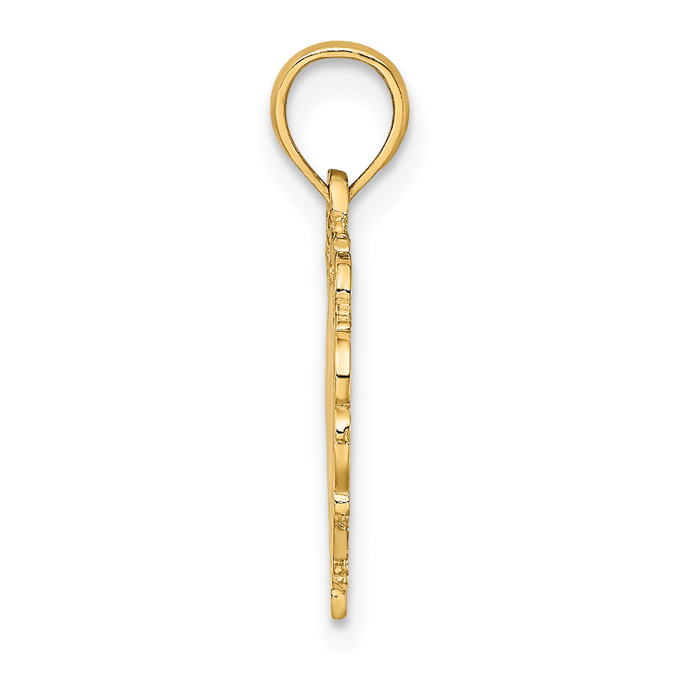 14K Love In Heart Charm