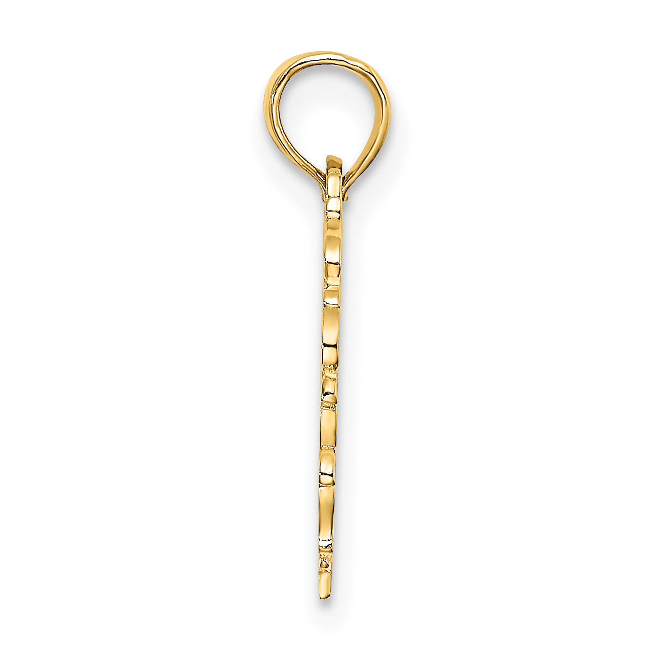 14K Heart w/ Lace Trim Charm Secondary image