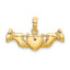 14K Hands Holding Heart Charm