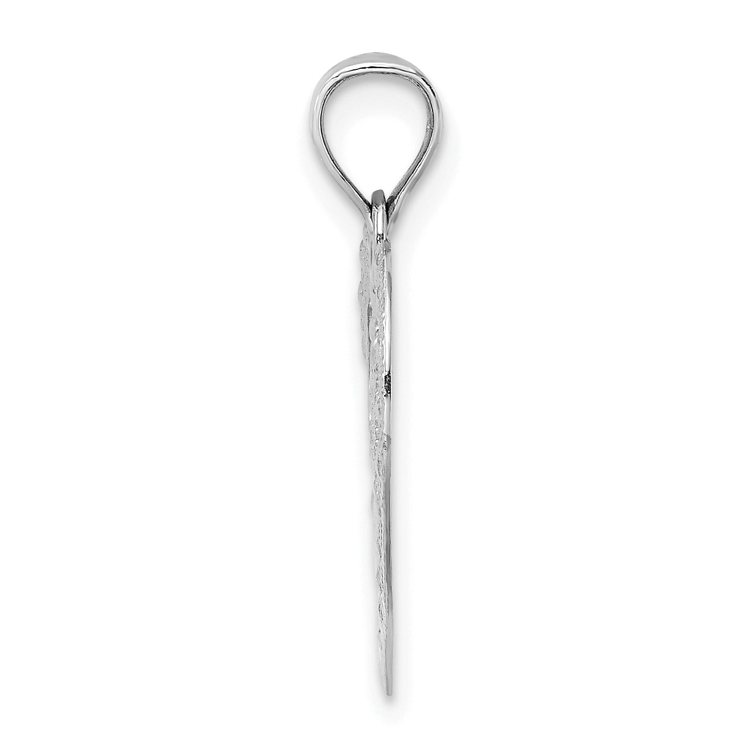 14K White Gold Doves In Heart Charm Secondary image