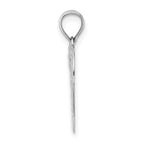 14K White Gold Doves In Heart Charm