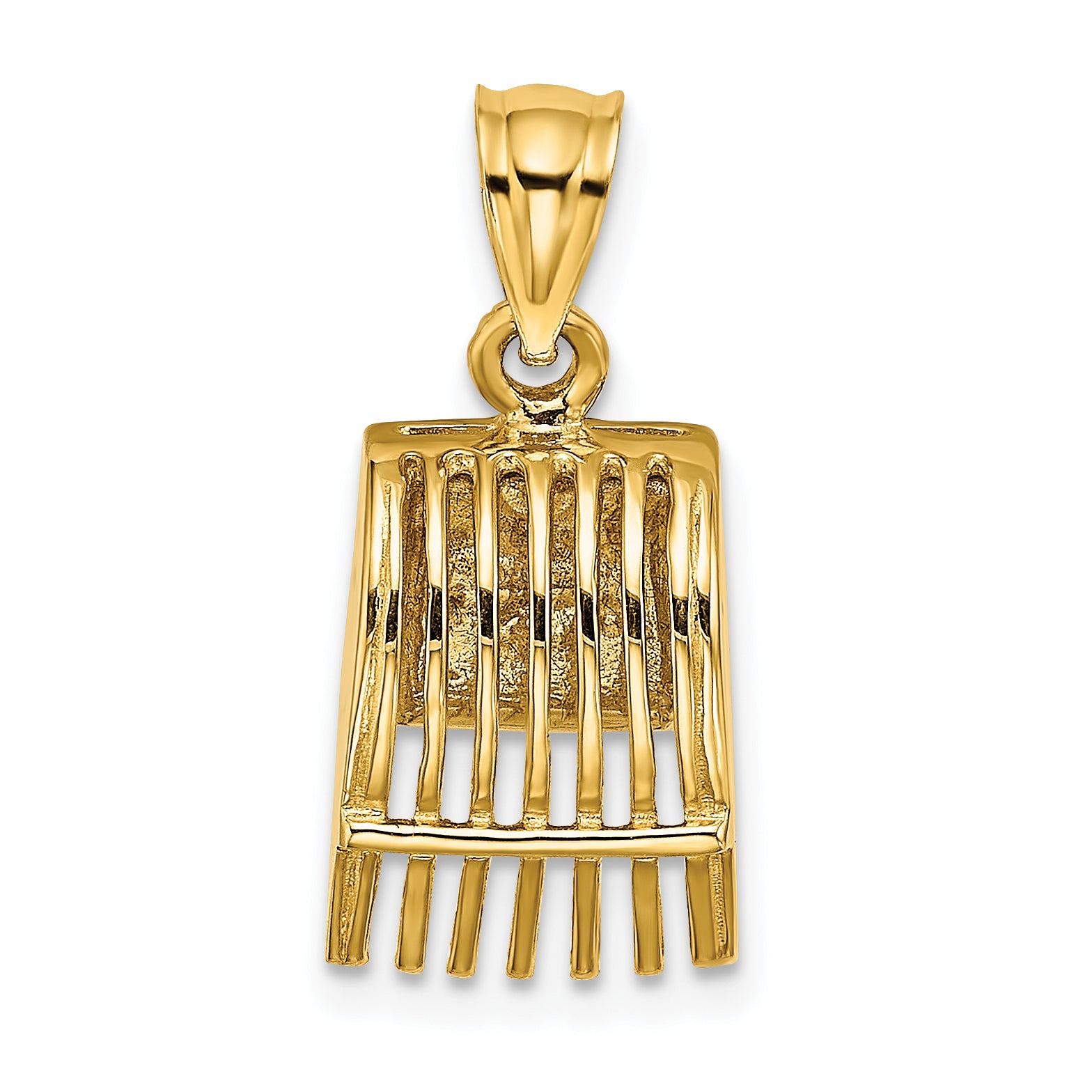 14K 3D Cranberry Scoop Charm