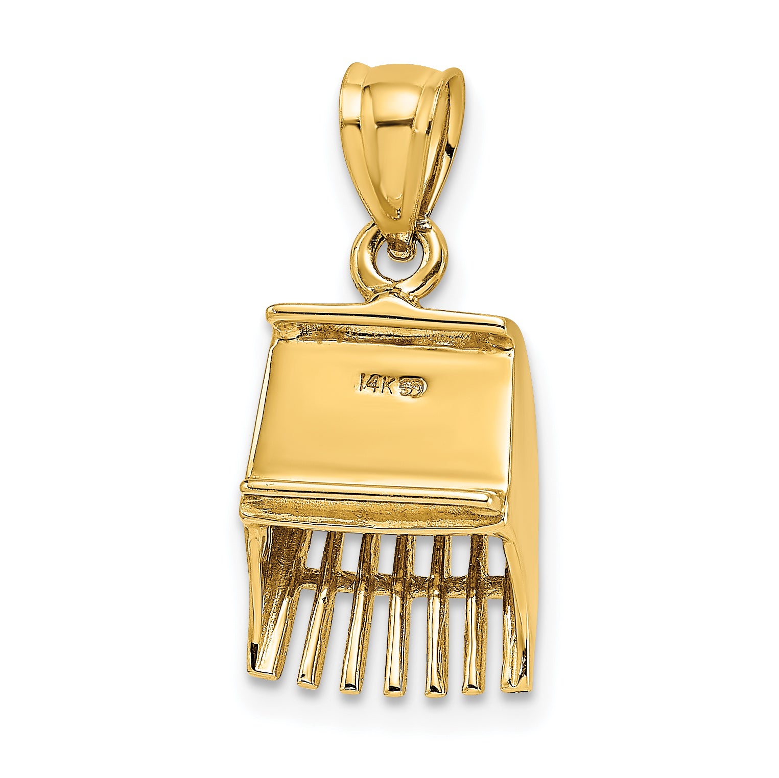 14K 3D Cranberry Scoop Charm