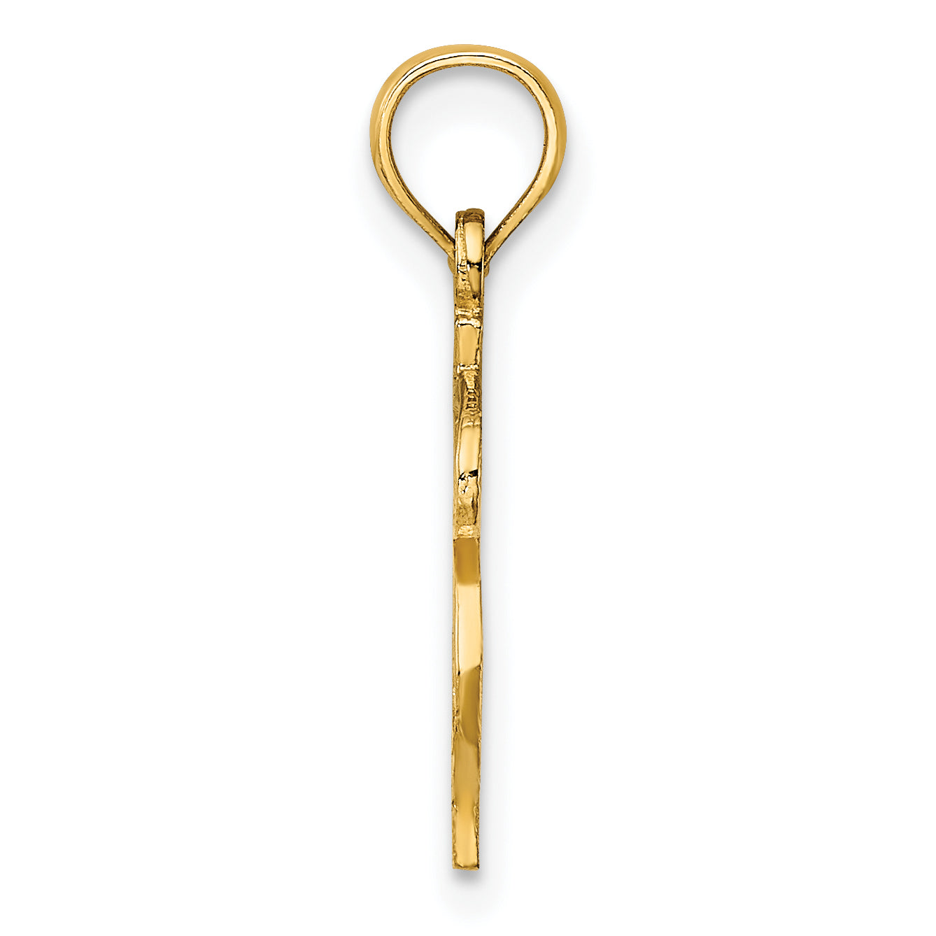 14K Dollar Sign Charm