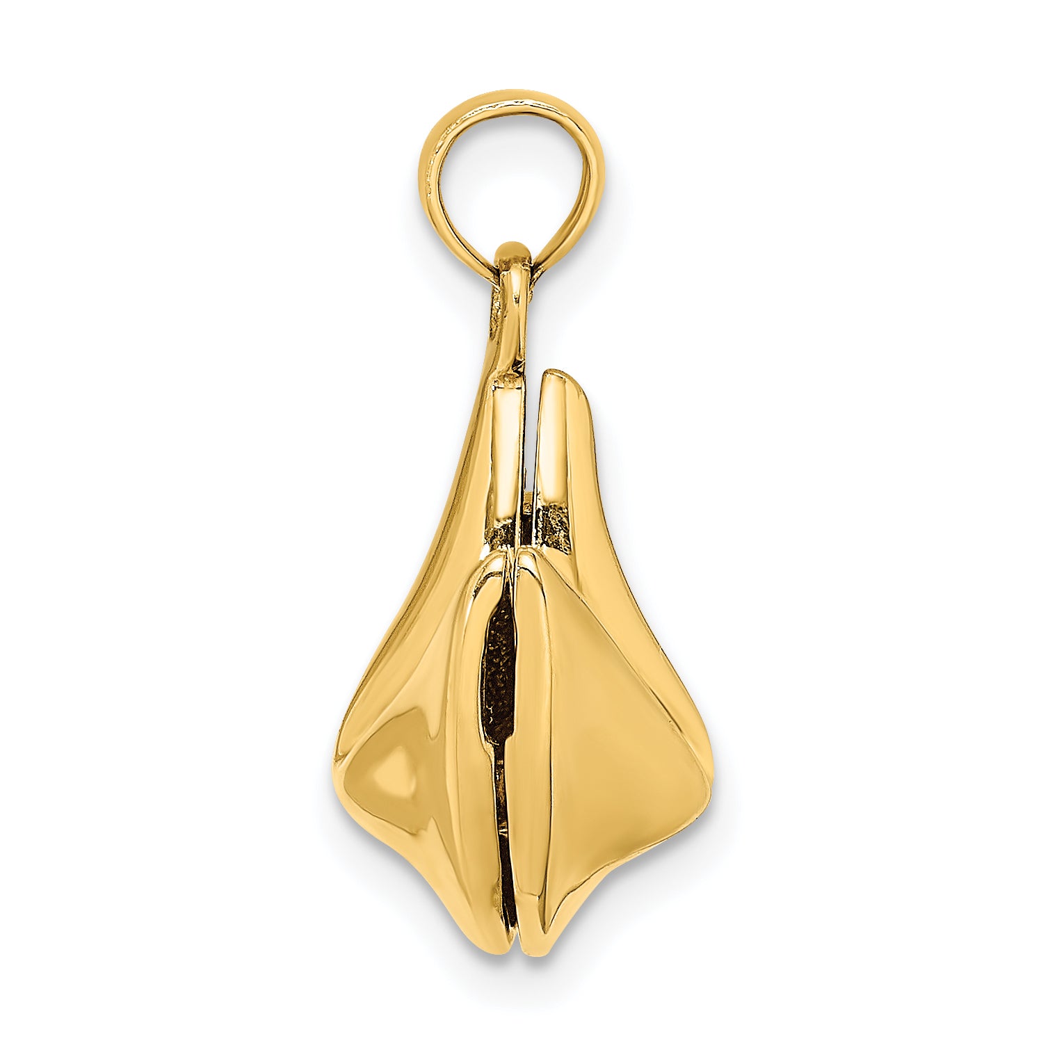 14K 3-D Opens Fortune Cookie Charm