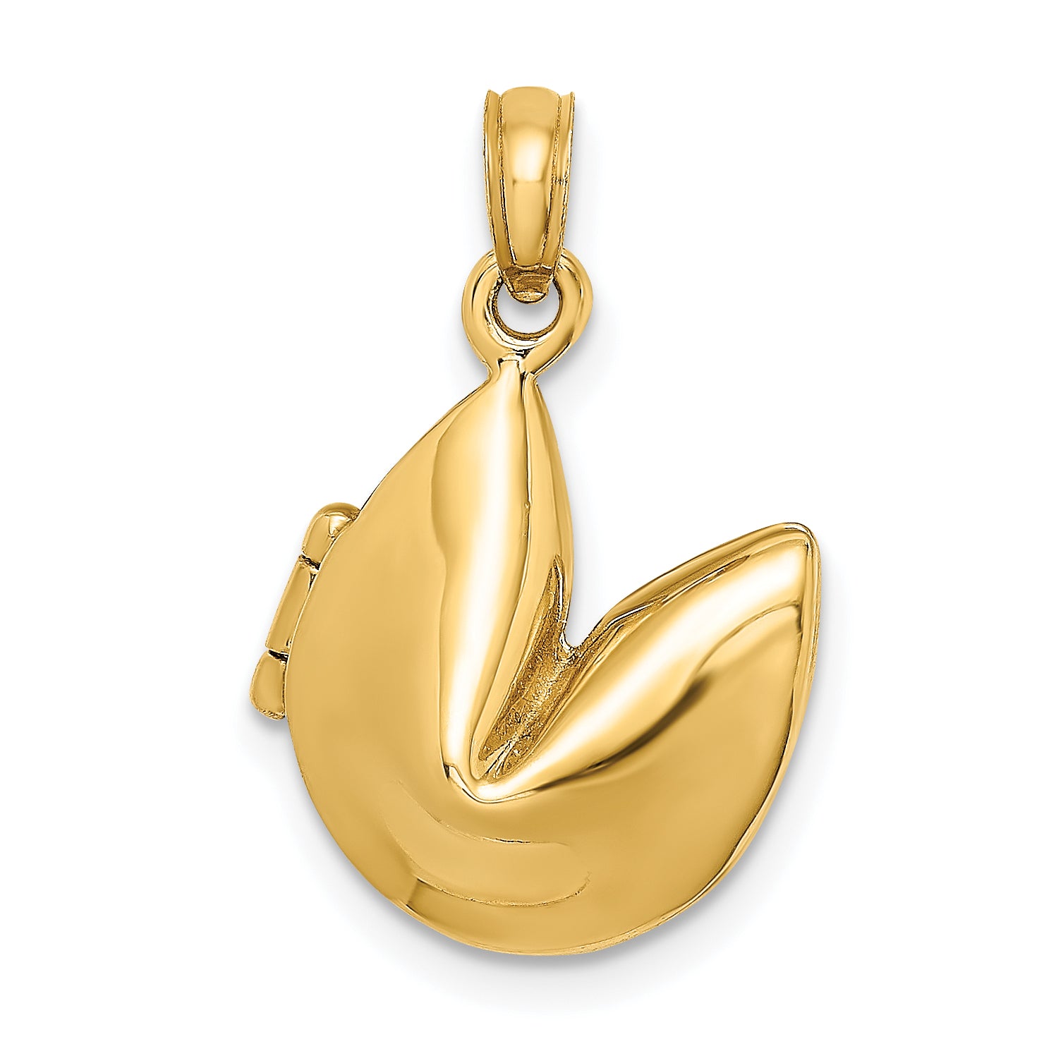 14K 3-D Opens Fortune Cookie Charm Main image