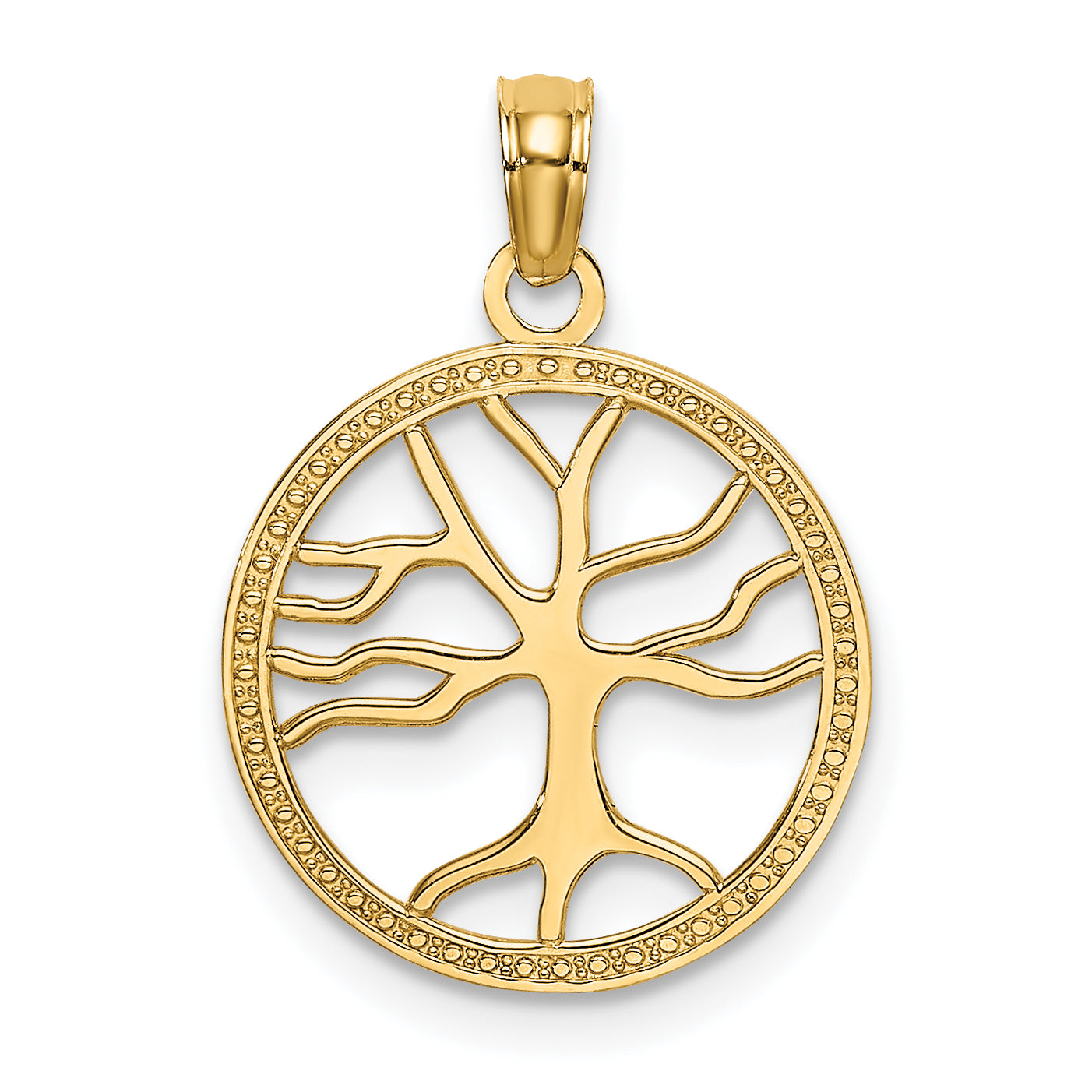 14K Small Family Tree Charm Main image