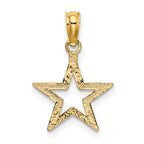 14K Cut-out Star Charm