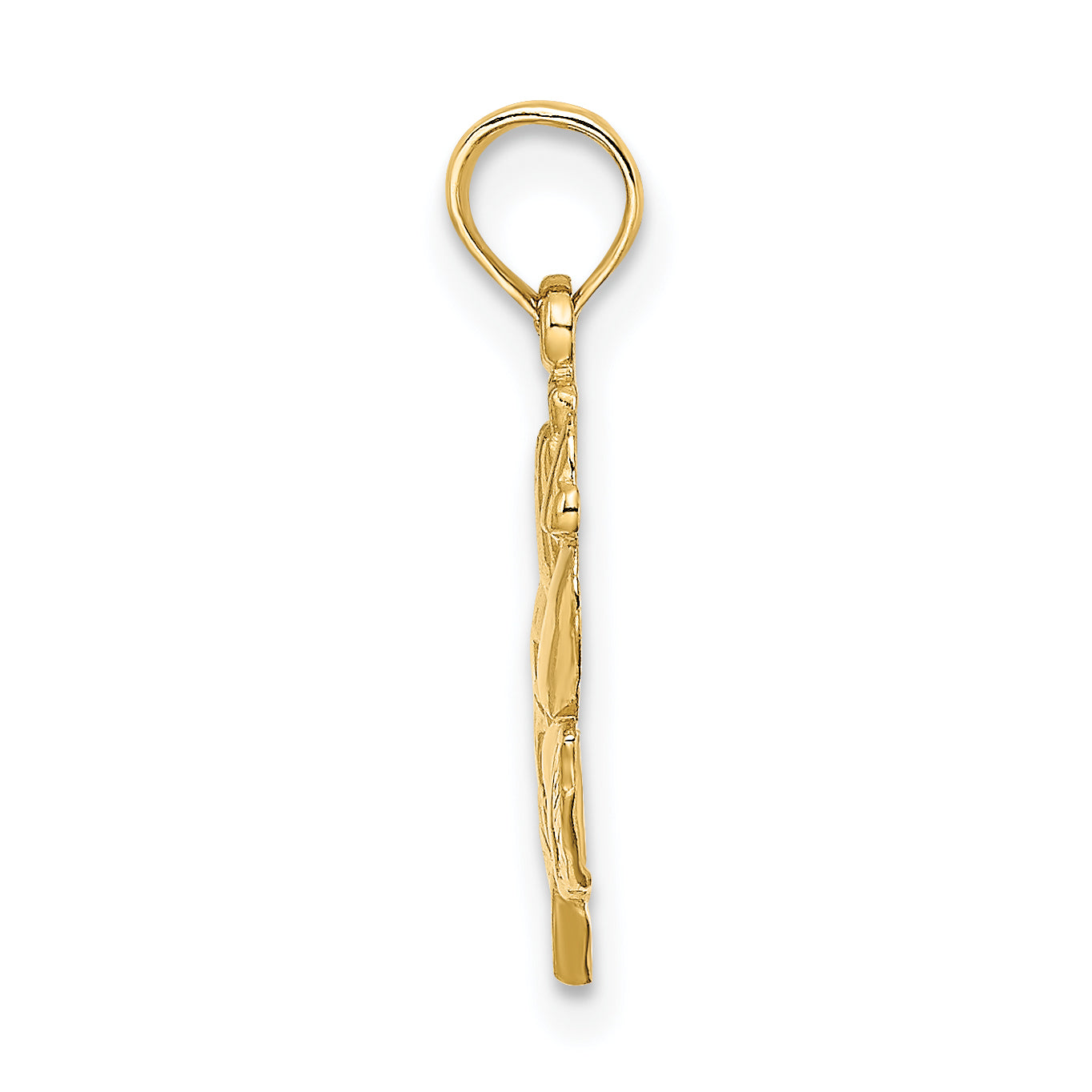 14K Polished Rose Charm