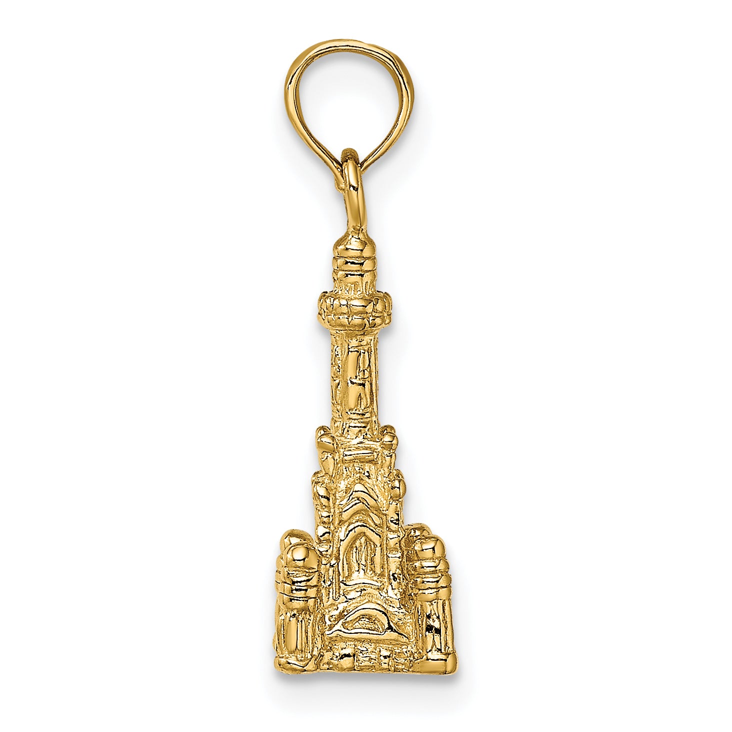 14K 3D Chicago Water Tower Charm Secondary image