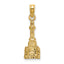 14K 3D Chicago Water Tower Charm