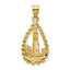 14K Chicago Skyline/Willis Tower Teardrop Charm