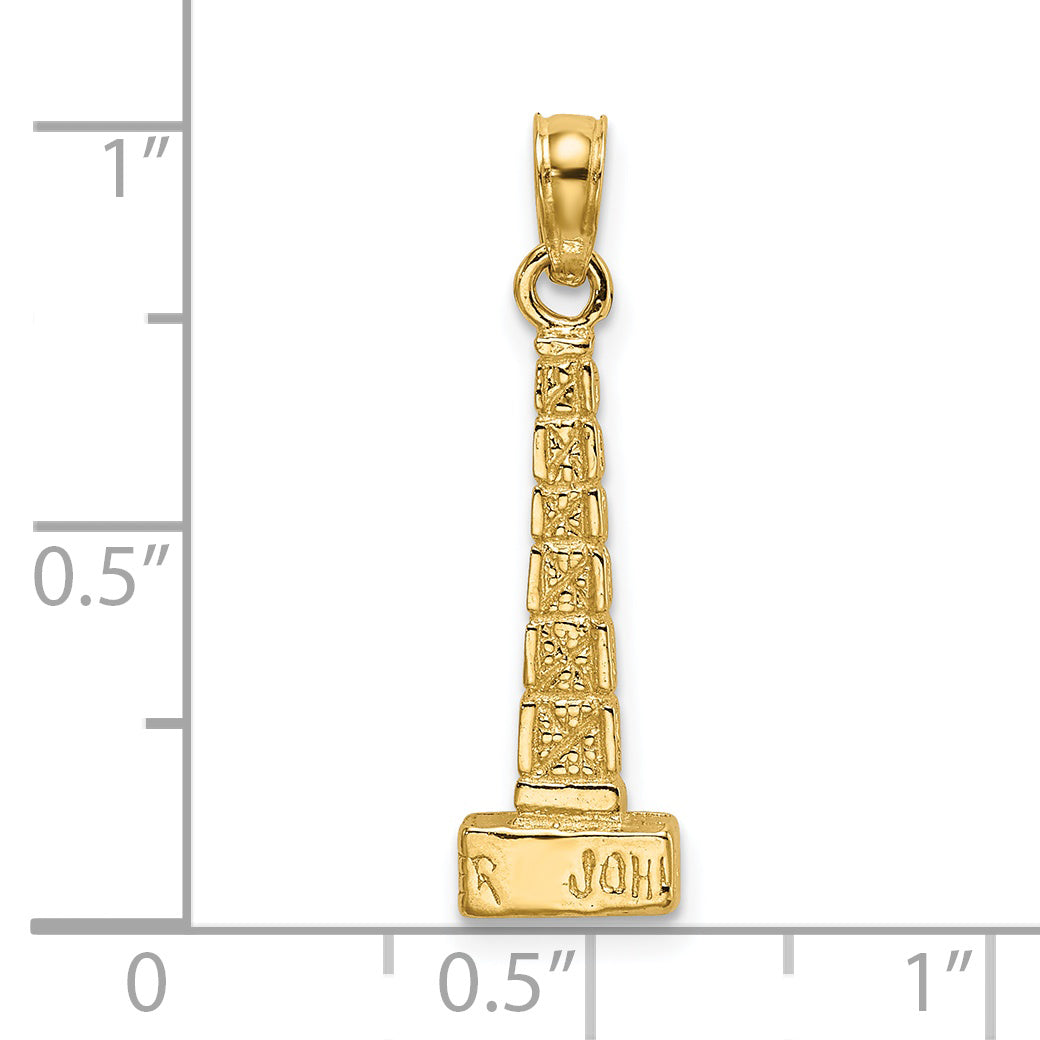 14K 3D John Hancock Building, Chicago Charm