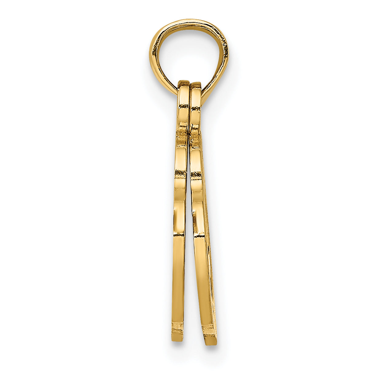 14K 2-Piece Handcuffs Charm Secondary image