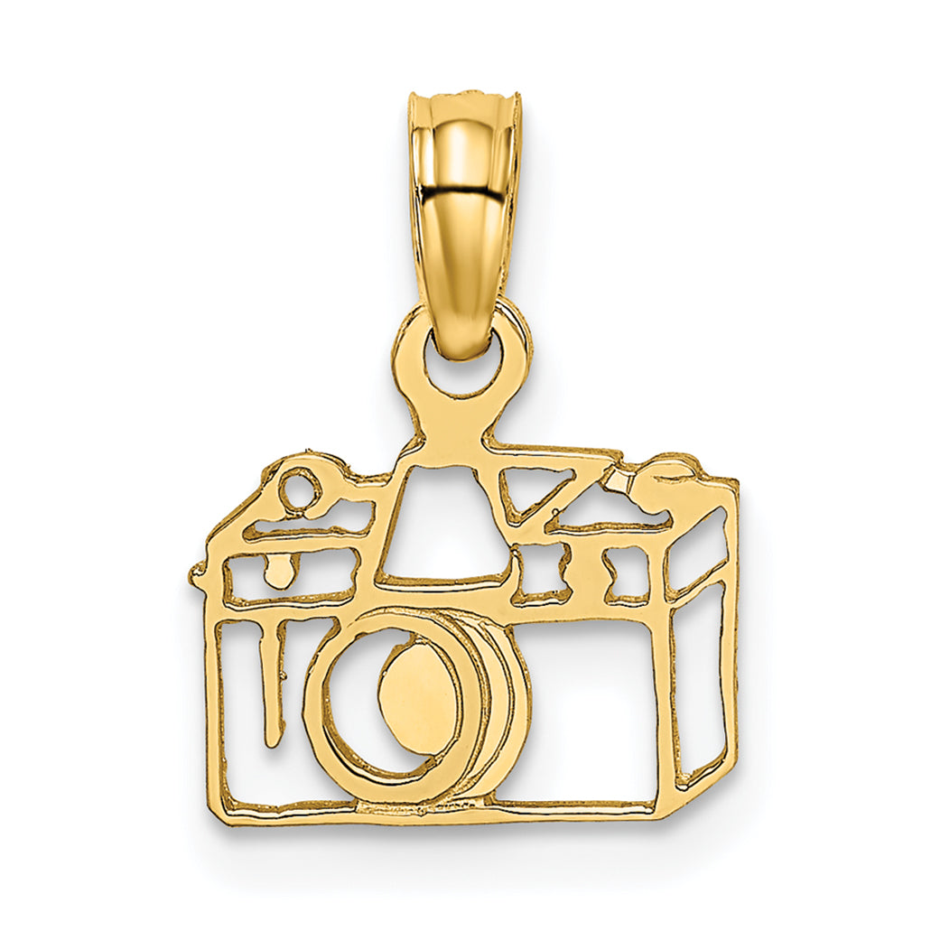 14K Flat Cut-Out Camera Charm Main image