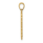 14K Queen Playing Card Charm