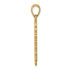 14K Queen Playing Card Charm