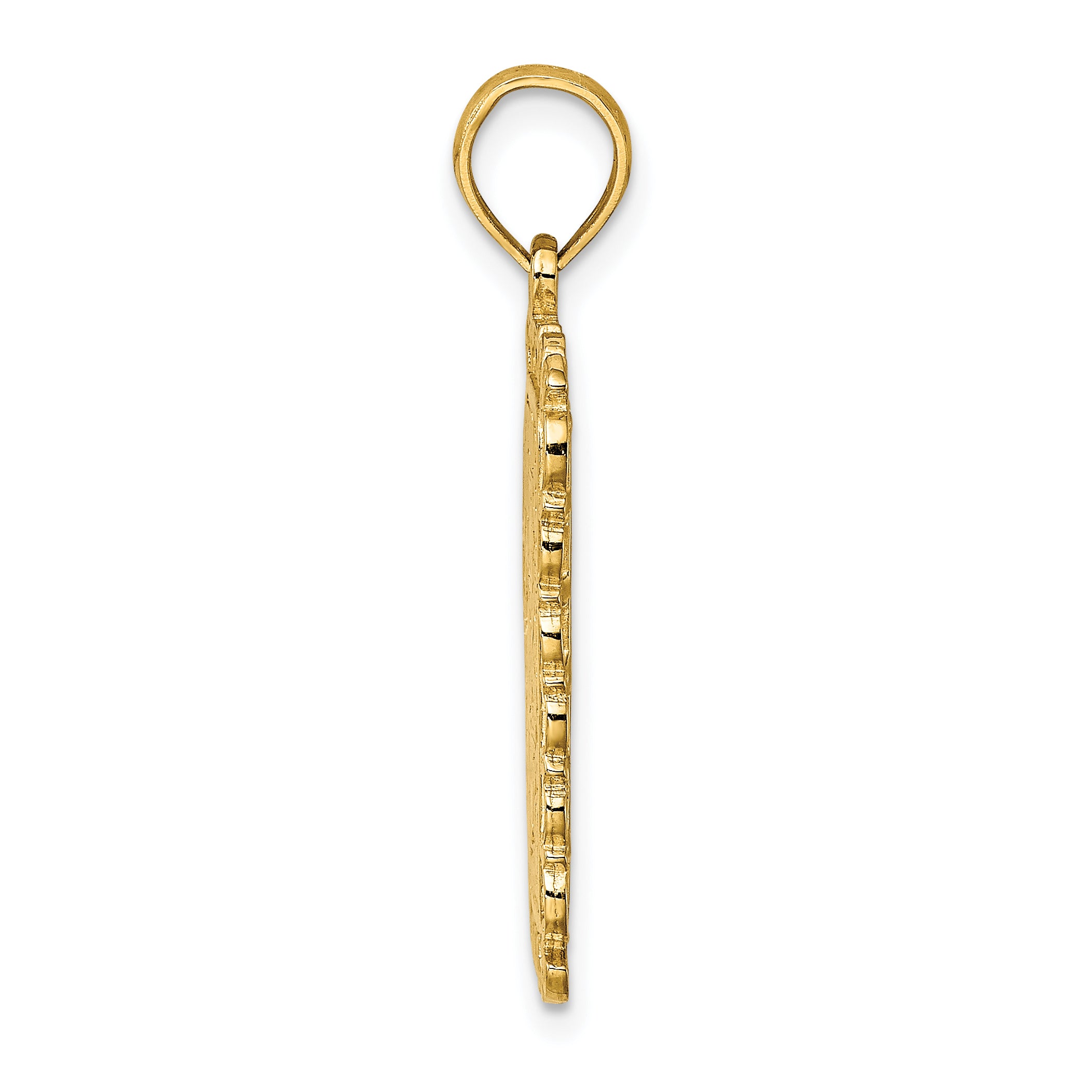 14K King Playing Card Charm