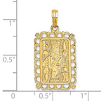 14K King Playing Card Charm