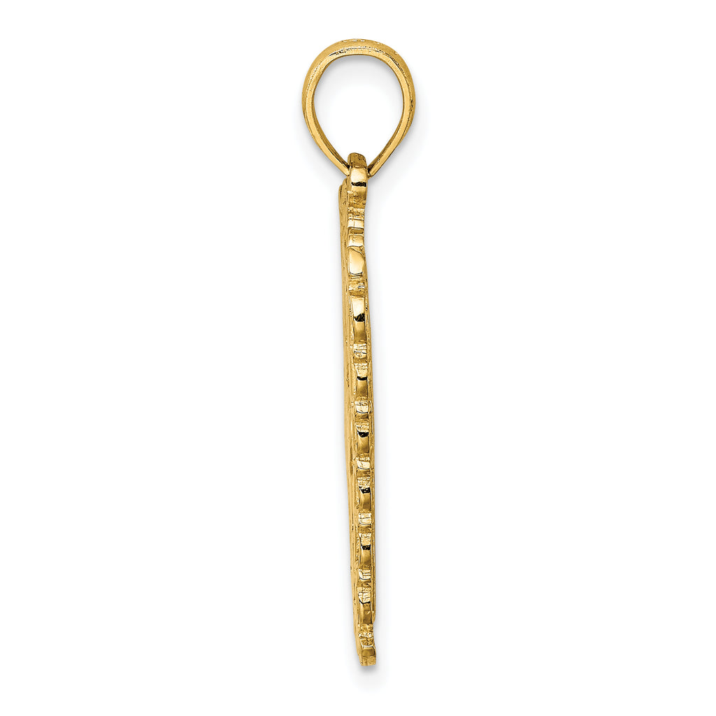 14K Hearts w/ Ace Playing Cards Charm