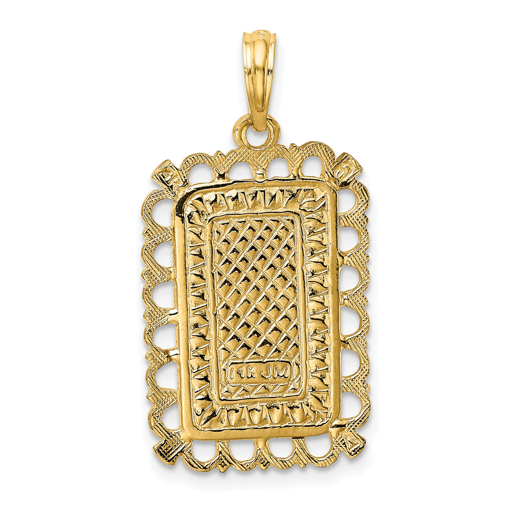 14K Hearts w/ Ace Playing Cards Charm