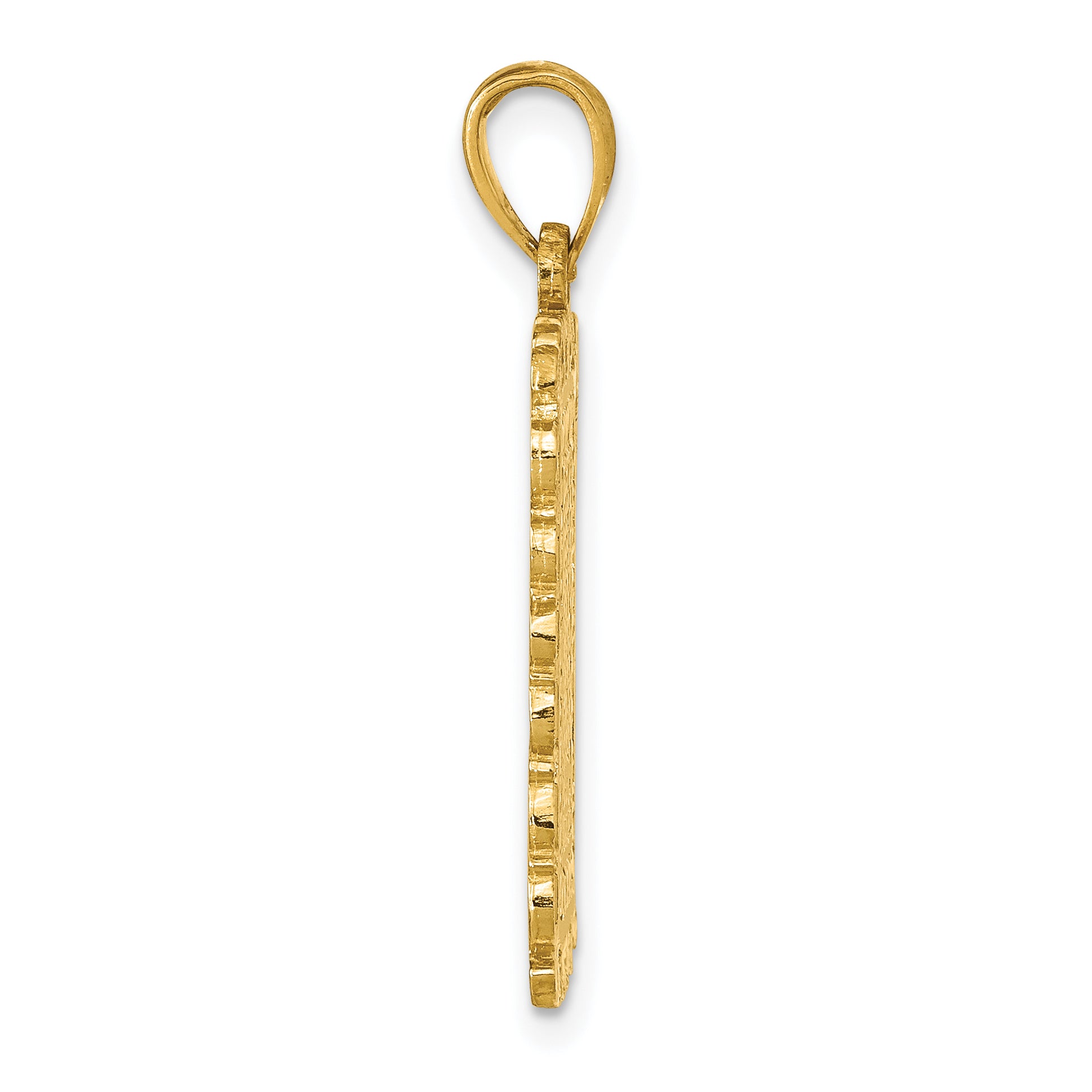 14K Jack of Hearts Pendant Secondary image