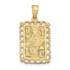 14K Jack of Hearts Pendant