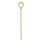 14K 3-D Flat Hand Saw Charm