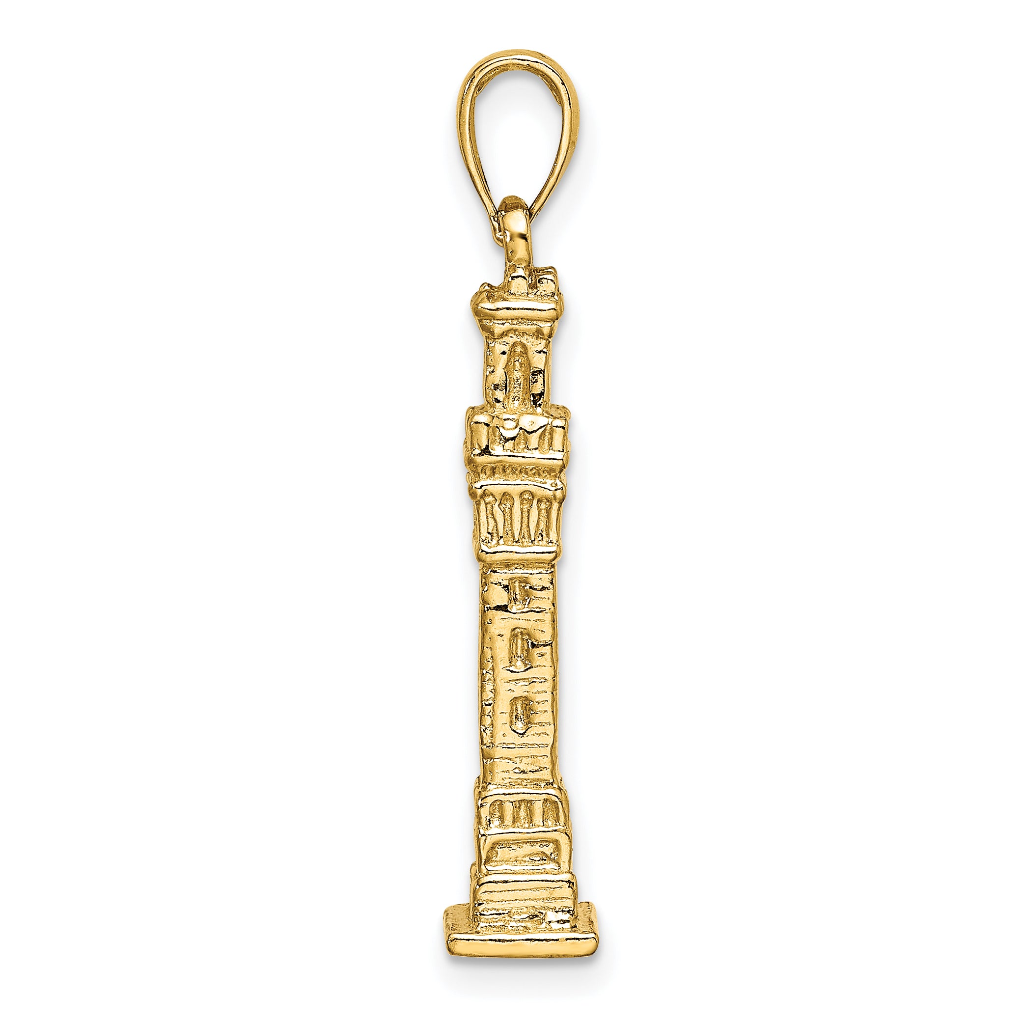 14K 3D Pilgrim Memorial Monument Charm Secondary image