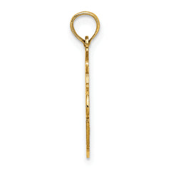 14K Engraved Flat Noah's Ark Charm