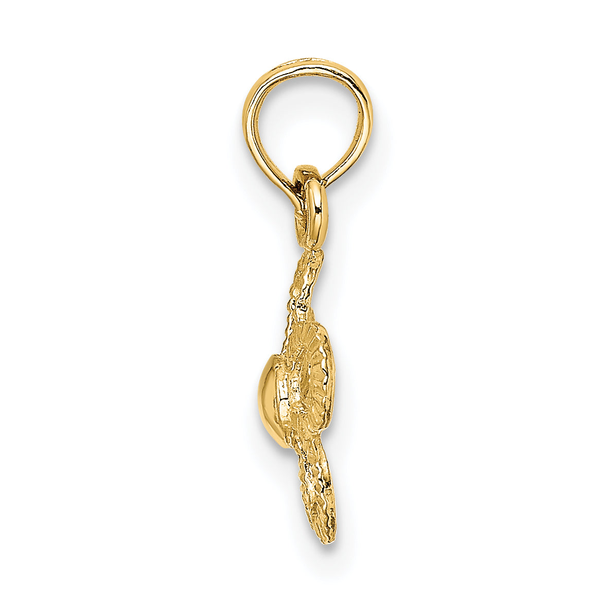 14k Mini Daisy Flower Charm Secondary image