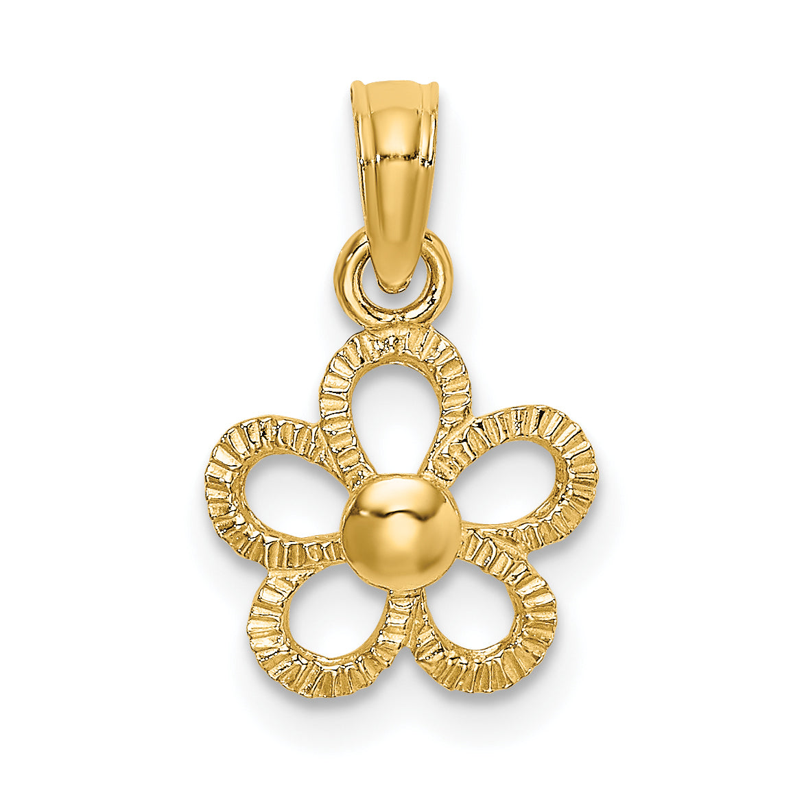 14k Mini Daisy Flower Charm Main image