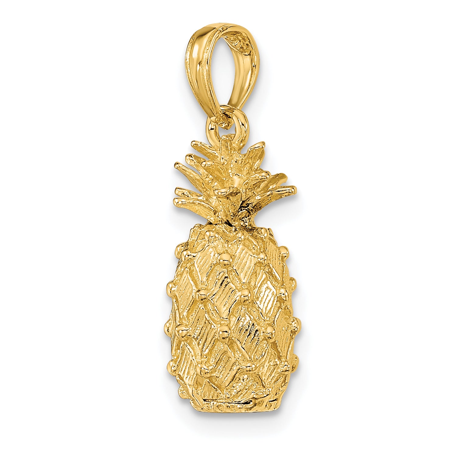 14K 3-D Pineapple Charm