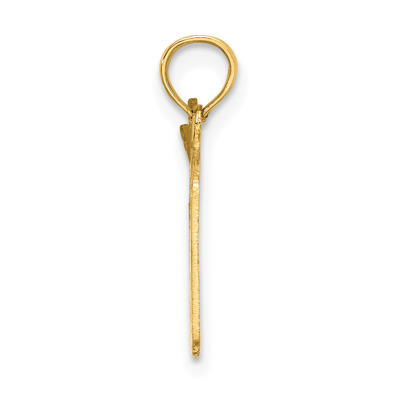 14K Polished Drum and Sticks Charm Secondary image