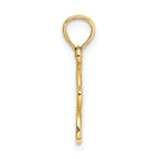 14k Cut Out Flower Charm