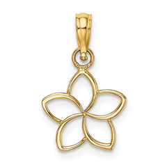 14k Cut Out Flower Charm