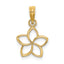14k Cut Out Flower Charm