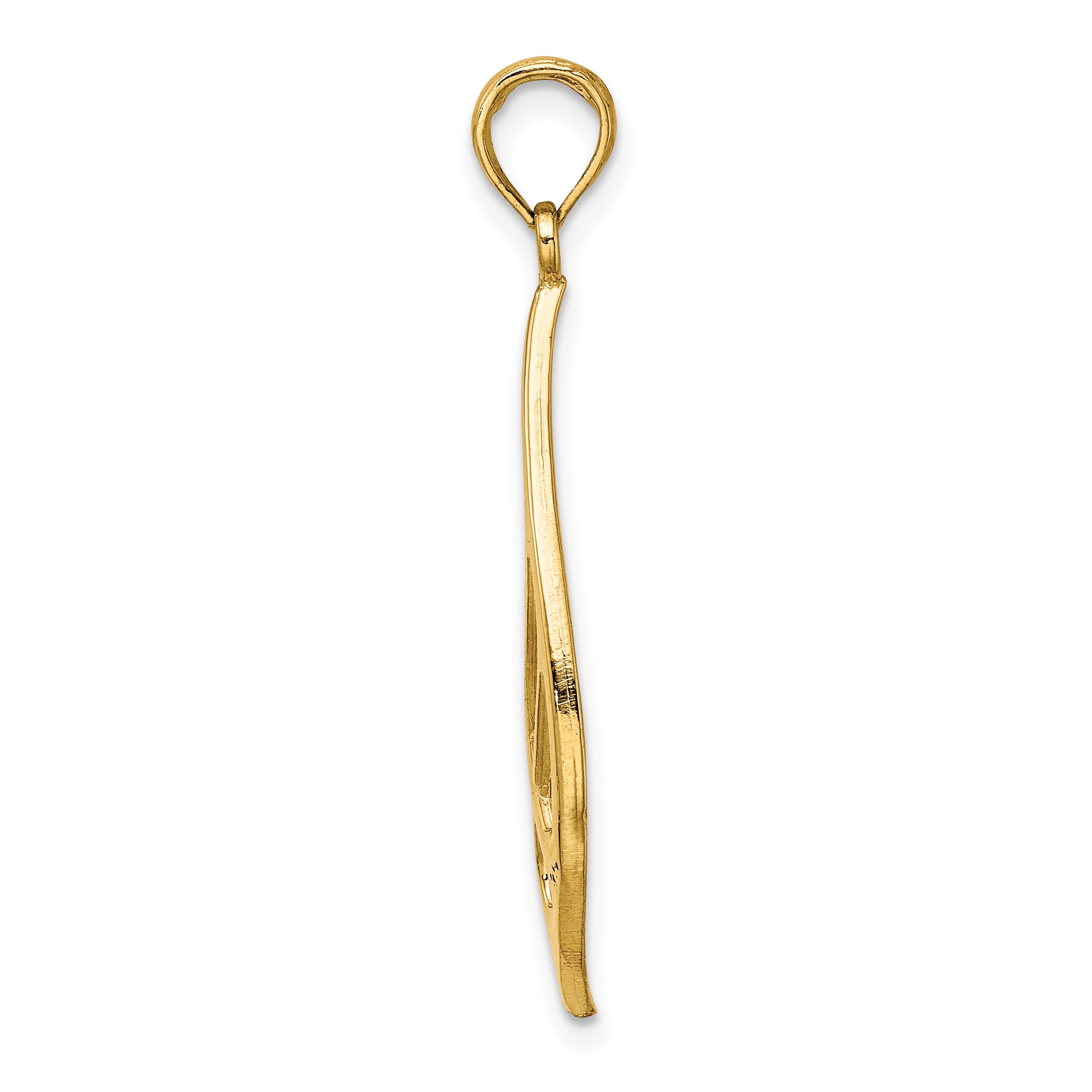 14K Celtic Knot Teardrop Charm