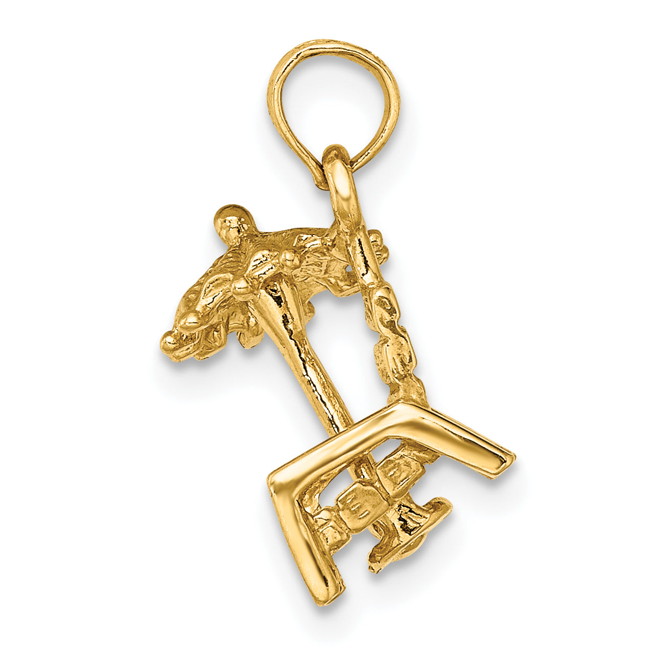 14K 3-D Beach Chair w/ Umbrella Charm Secondary image