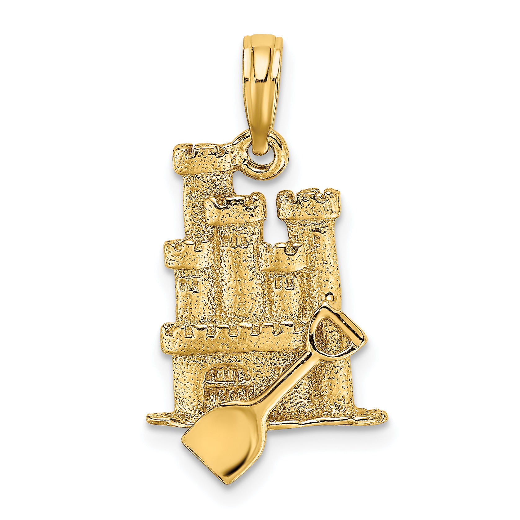 14K 3-D Sand Castle w/ Shovel Charm Main image