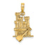14K 3-D Sand Castle w/ Shovel Charm
