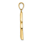 14K Polished Large Celtic Trinity Knot Charm