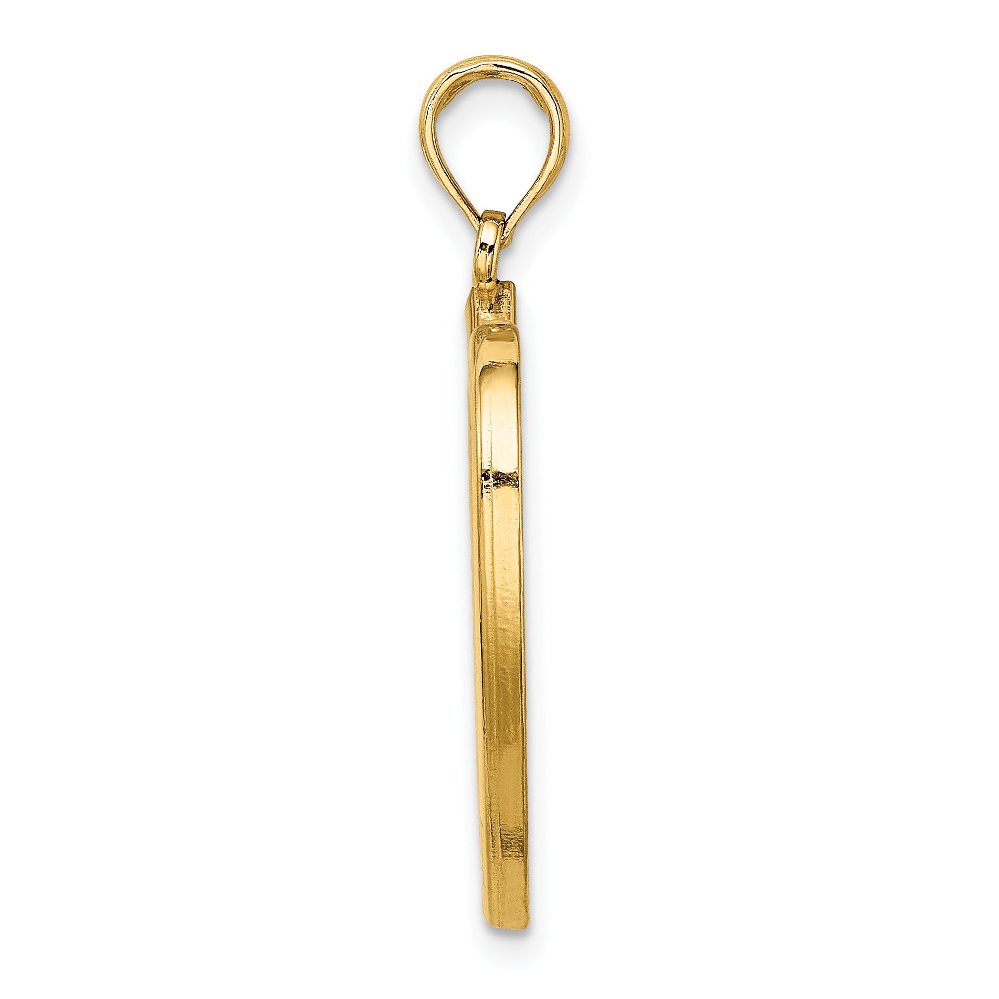 14K Large Celtic Knot Heart Charm Secondary image
