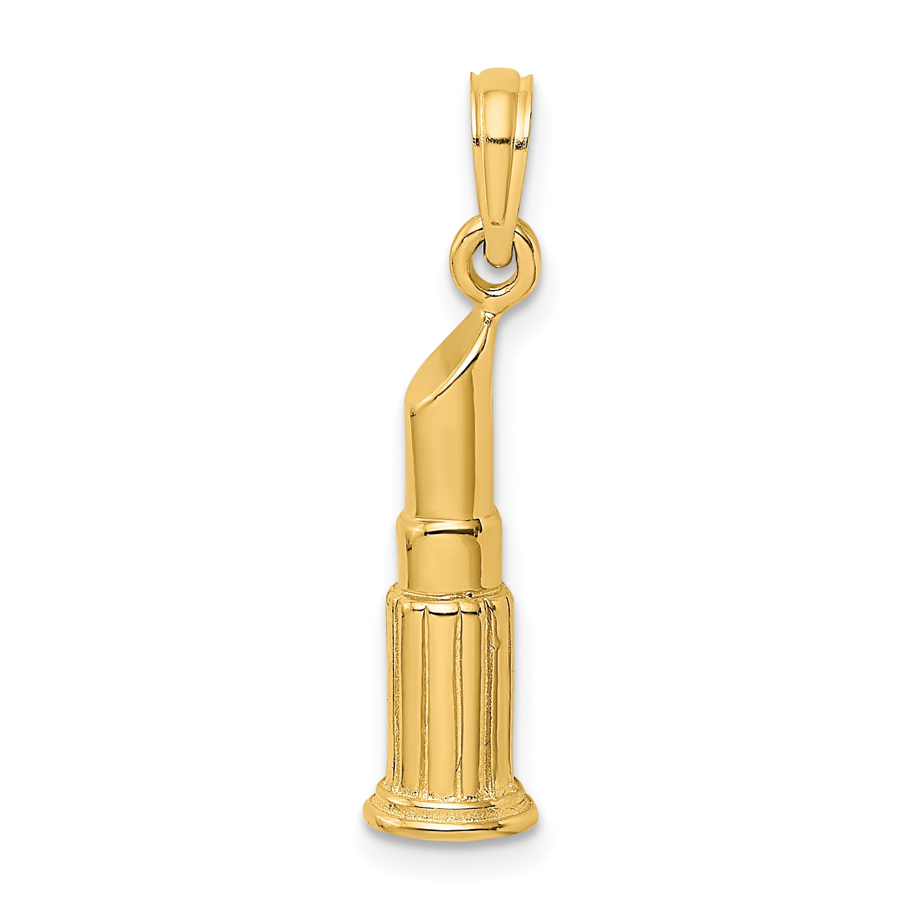 14K 2-D Polished Lipstick Tube Charm Main image
