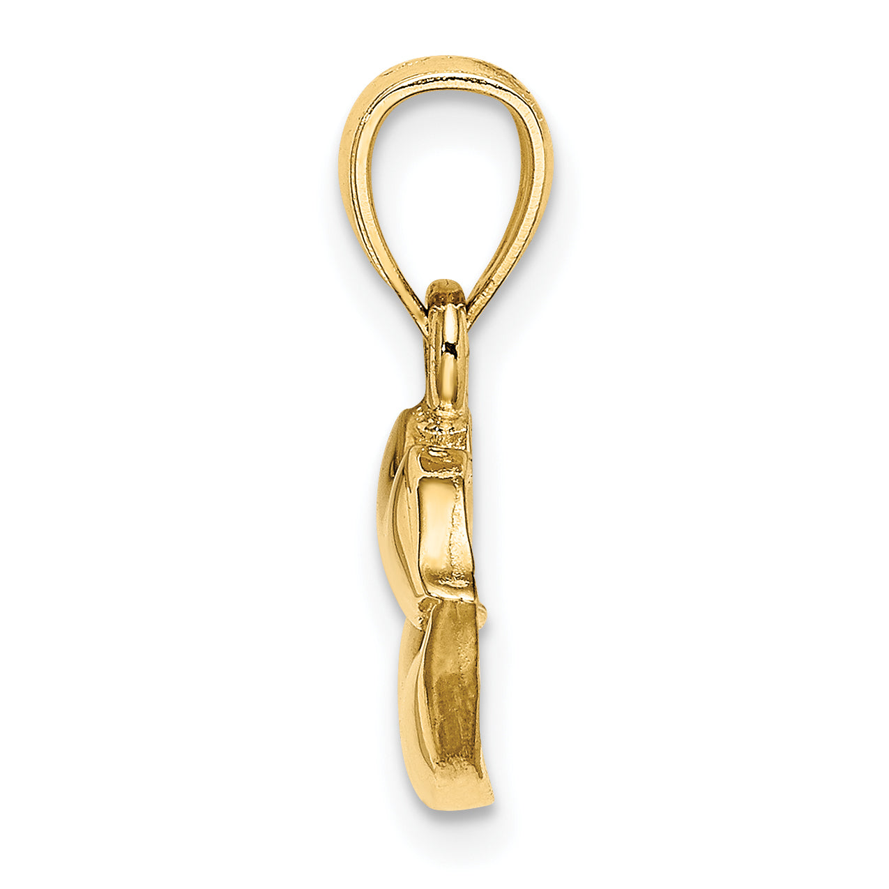 14K 2-D  Polished Lips Charm Secondary image